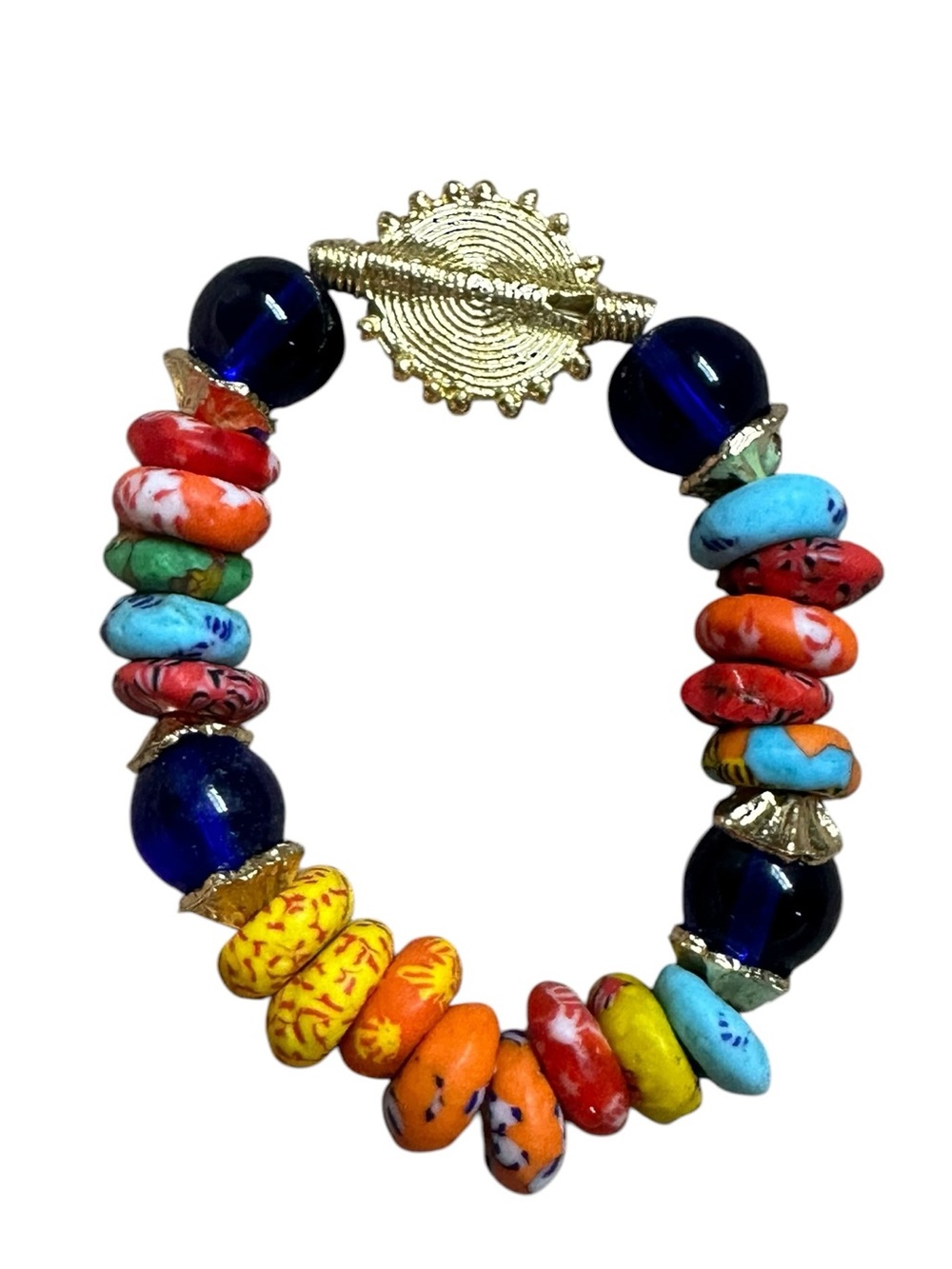 Adinkra Bracelet – Handmade African Beaded Bracelet - Picture 5 of 5